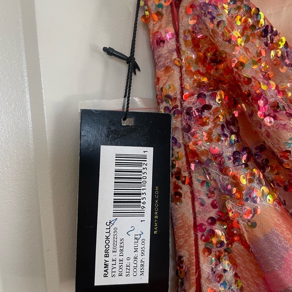 RAMY BROOK Rosie Sequin One-Shoulder Gown - Picture 5 of 6